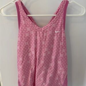Nike Pink Geometric Tank Top